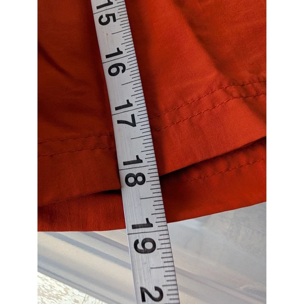 Eddie Bauer Sport Swim Trunks Mens L Orange UPF 50 Fast Dry‎ Cargo Board Shorts